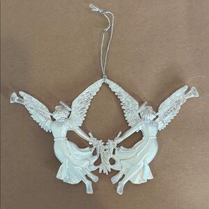 Elegant White Angel Ornament